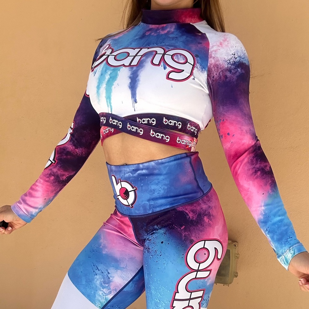 FINAL SALE! All will be gone by AUGUST 1st- bang energy long sleeved cropped top